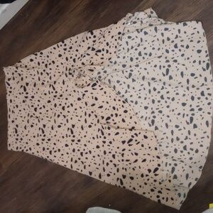 Cheetah print skirt
